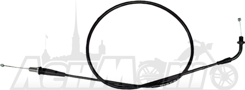 02-0184 MOTION PRO Трос газа в виниловой оплетке (BLACK VINYL THROTTLE CABLE)  70-2184 Western Power Sports купить