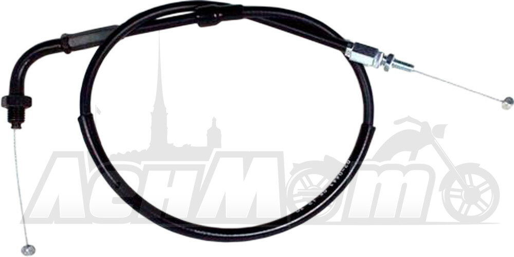 02-0443 MOTION PRO Трос газа в виниловой оплетке (BLACK VINYL THROTTLE PULL CABLE)  70-2443 Western Power Sports купить