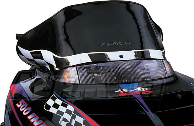 11320 POWERMADD Стекло (COBRA W/S INDY BLACK S/M)  10-1083 Western Power Sports купить