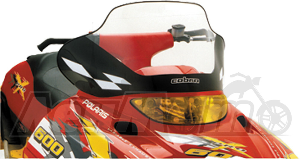 11540 POWERMADD Стекло (COBRA W/S EDGE TALL CLR BK/WH S/M)  10-1116 Western Power Sports купить