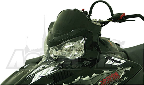 11922 POWERMADD Стекло (COBRA W/S IQ LOW BLK S/M)  10-12999 Western Power Sports купить