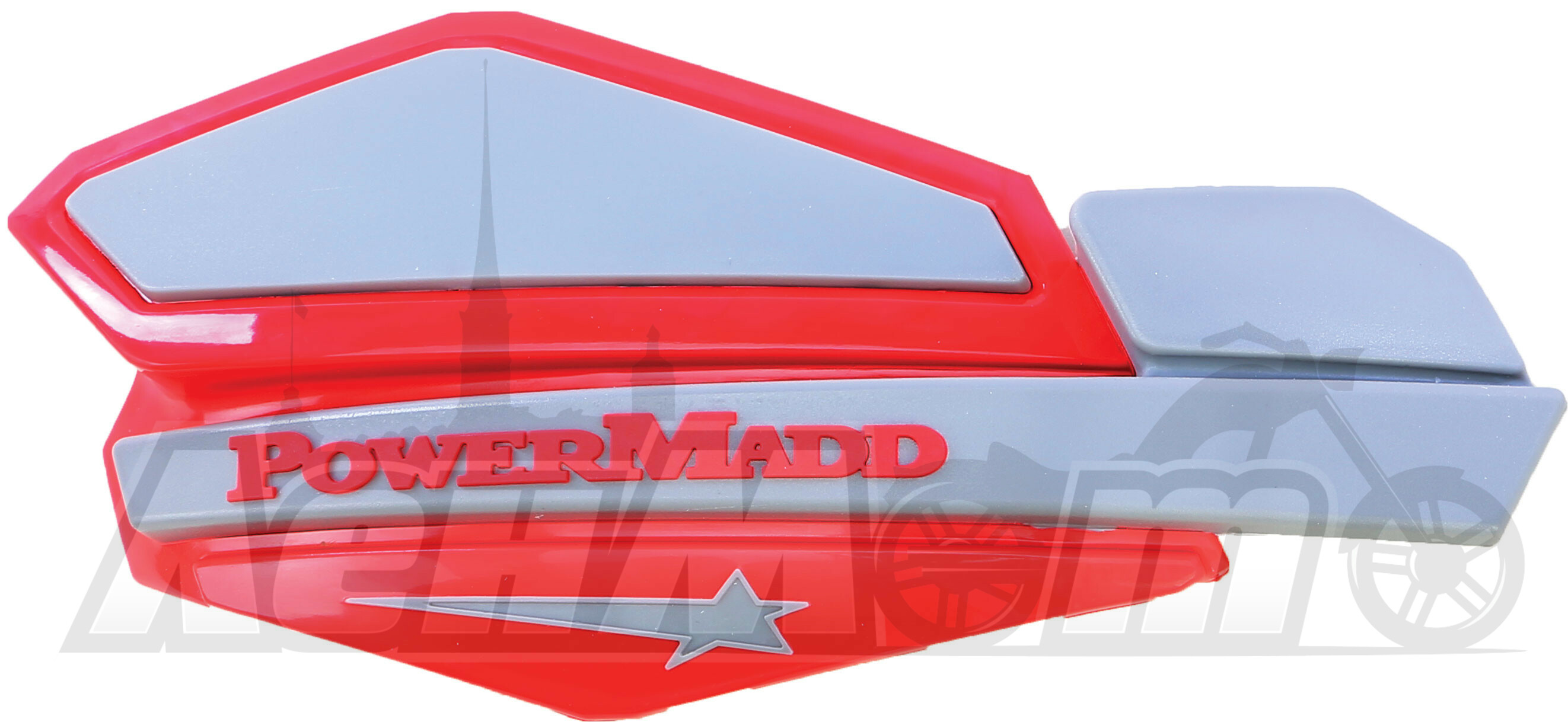 34232 POWERMADD POWERMADD STAR HANDGUARD SYSTEM - RED/SILVER  PD14232 Automatic Distributors купить | POWERMADD STAR защита рук система красный/серебро