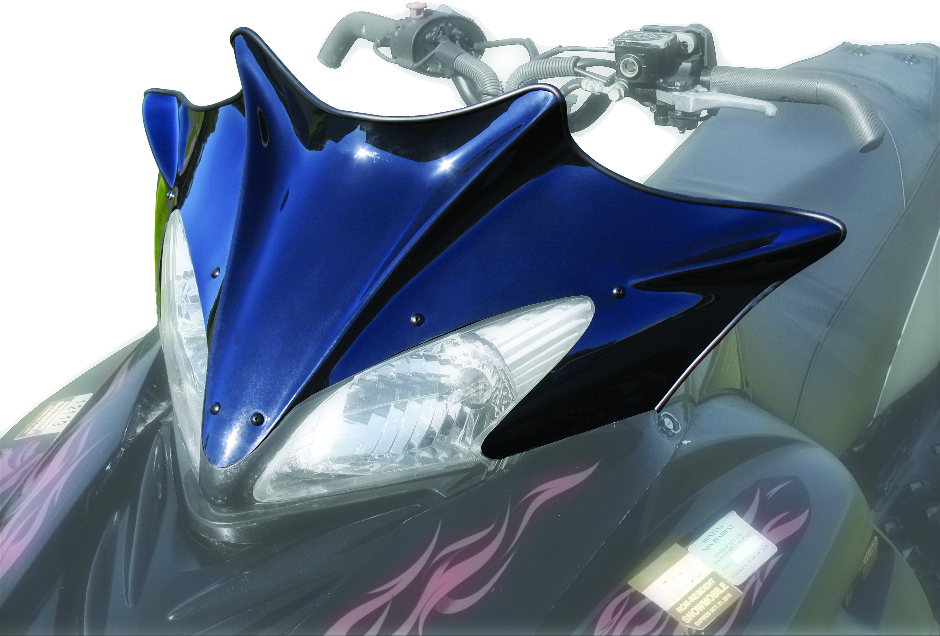 480-600-50 KORONIS Стекло (W/S YAMAHA PEAK GLOSS BL ACK S/M)  40-16005B Western Power Sports купить