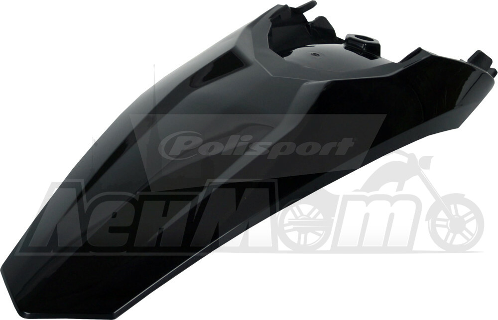 8595400006 POLISPORT Заднее крыло (REAR FENDER BLACK)  64-05193 Western Power Sports купить