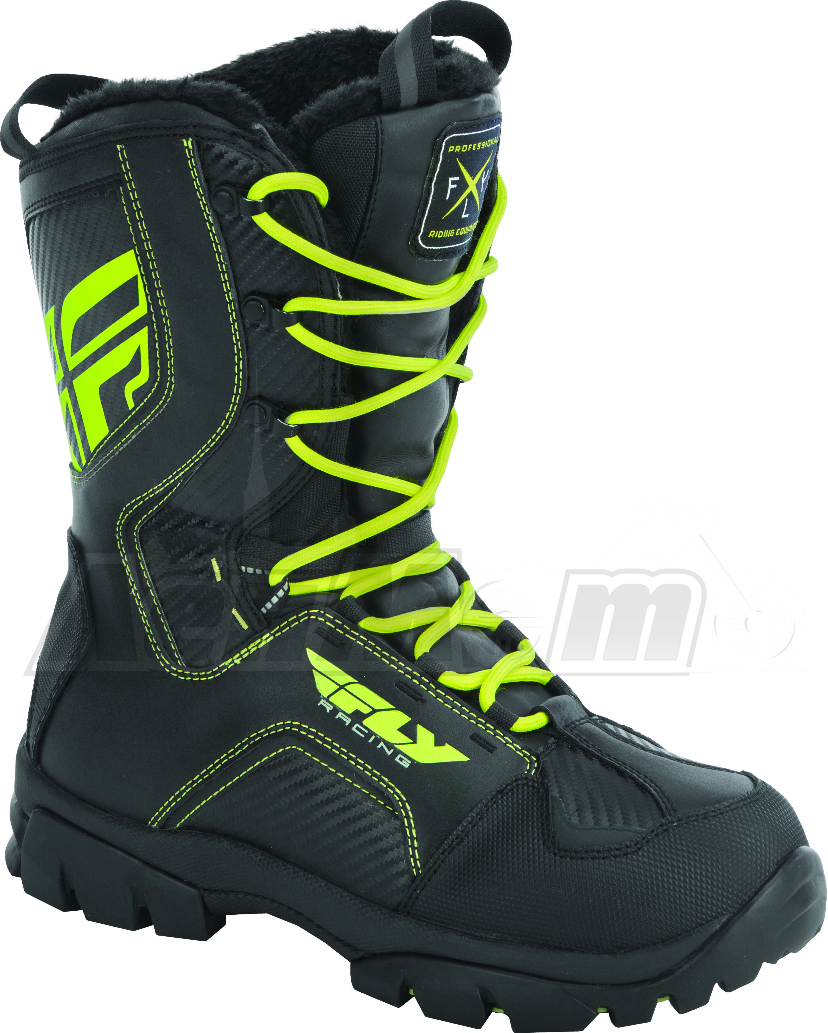 361-97815 FLY RACING Снегоходные ботинки (MARKER BOOTS BLACK/HI-VIS SZ 15) Western Power Sports купить