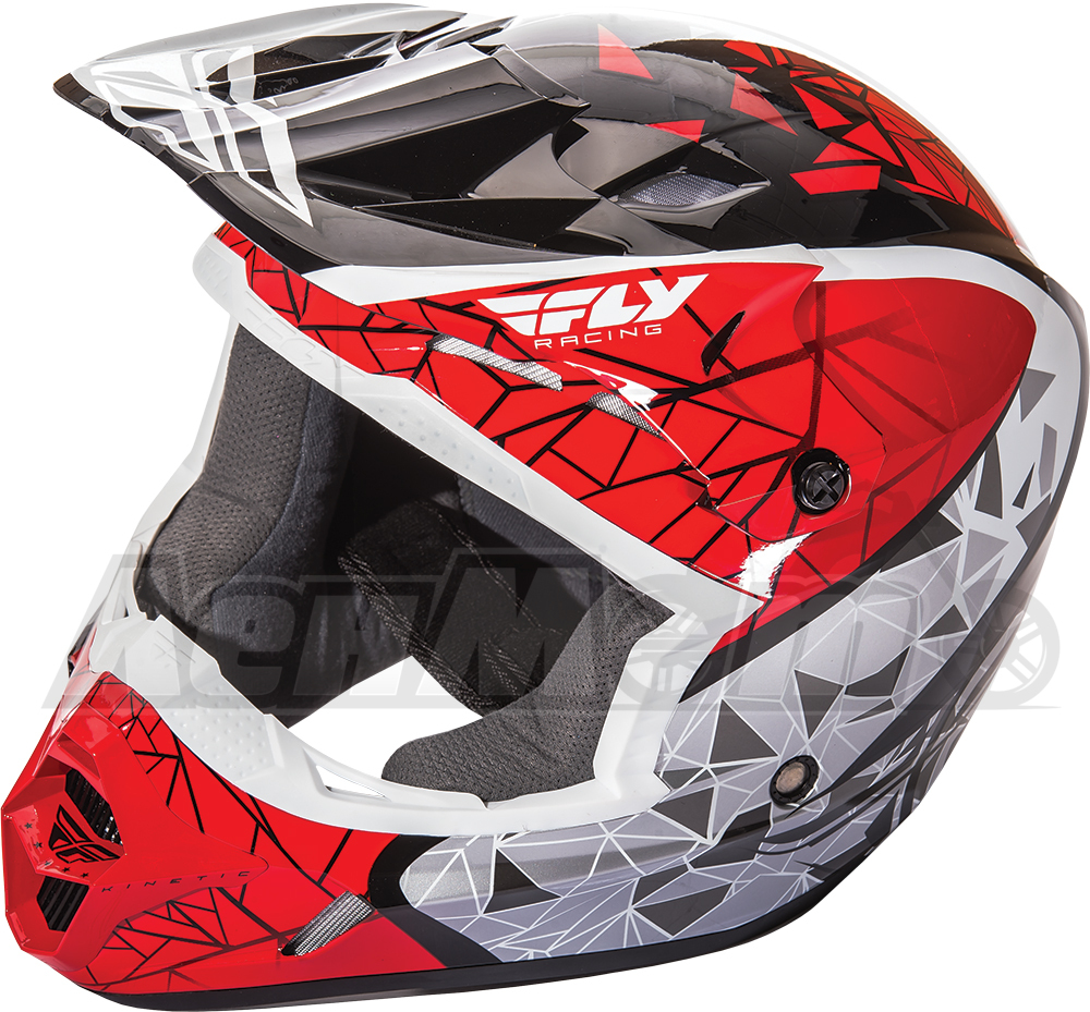 73-33822X FLY RACING Кроссовый шлем (KINETIC CRUX HELMET RED/BLACK/WHITE 2X) Western Power Sports купить