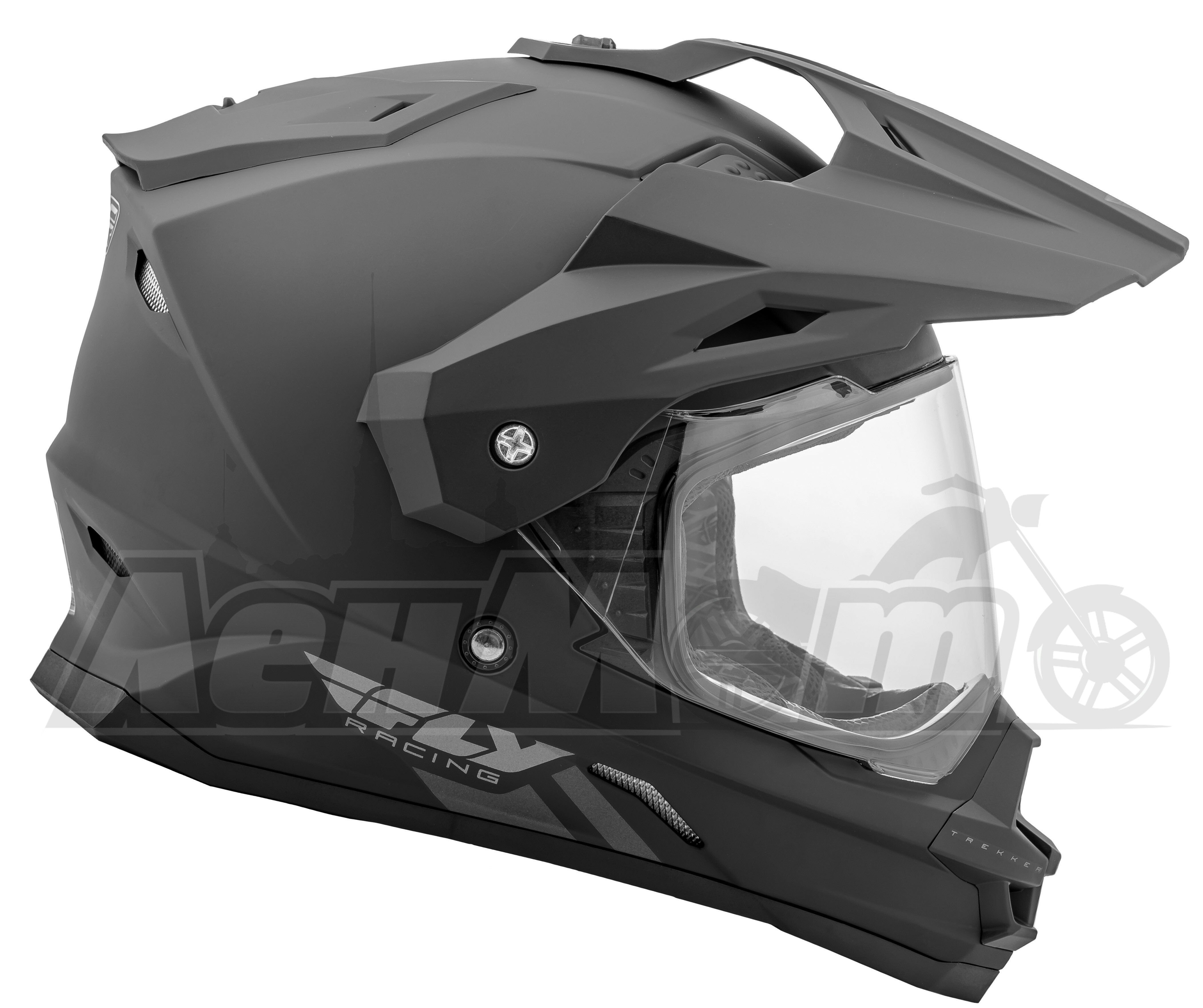 73-70112X FLY RACING Закрытый шлем (TREKKER SOLID HELMET MATTE BLACK 2X) Western Power Sports купить