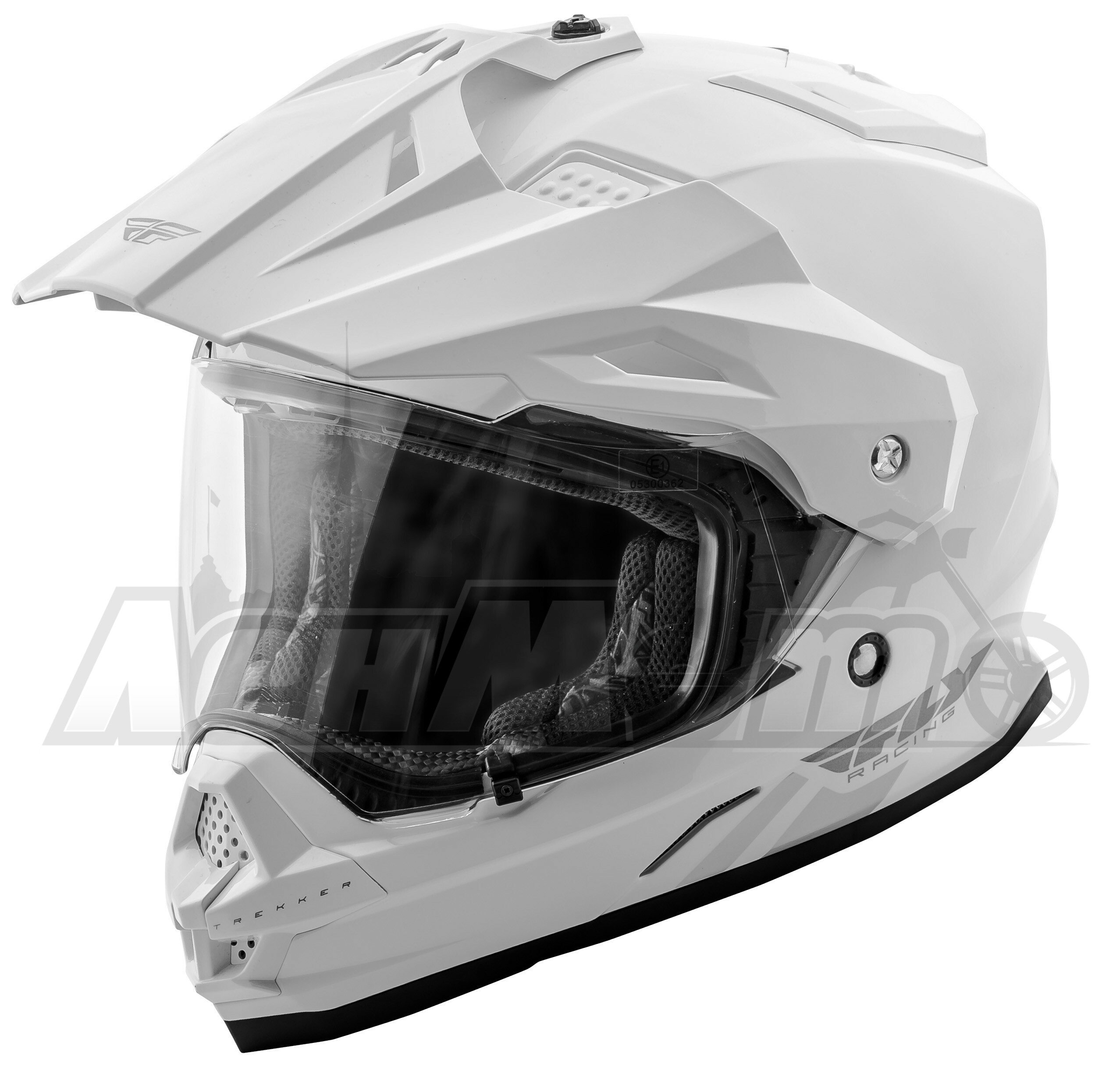 73-70132X FLY RACING Закрытый шлем (TREKKER SOLID HELMET WHITE 2X) Western Power Sports купить