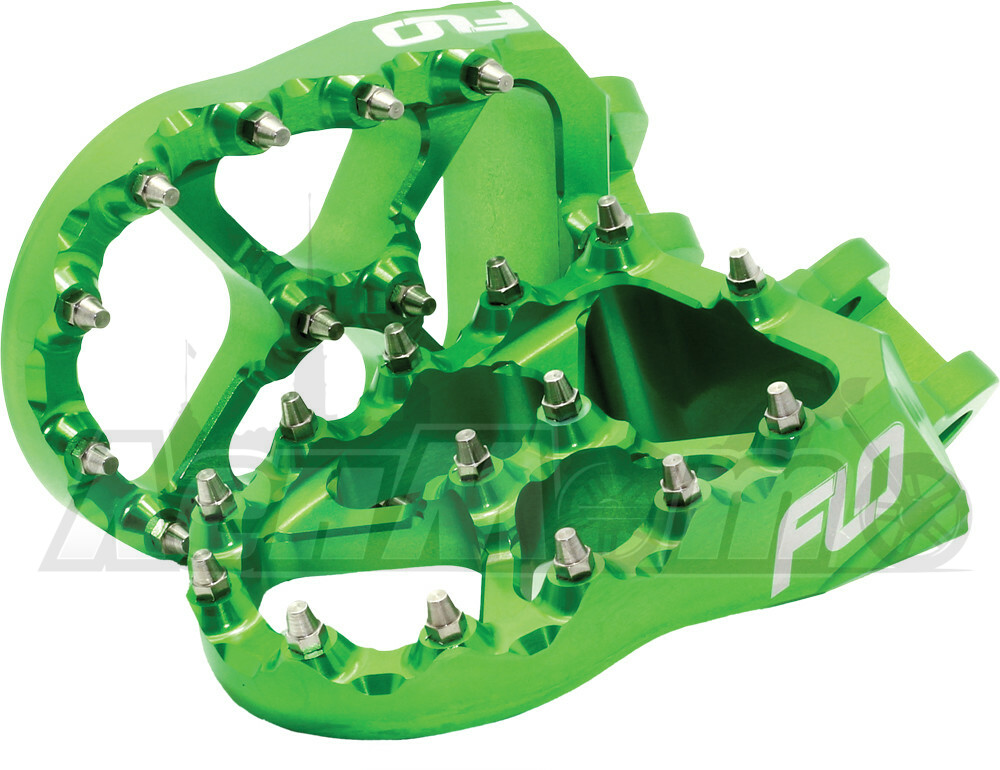 FPEG-792G FLO MOTORSPORTS Подножки (PRO SERIES FOOT PEGS GREEN)  122-8015 Western Power Sports купить