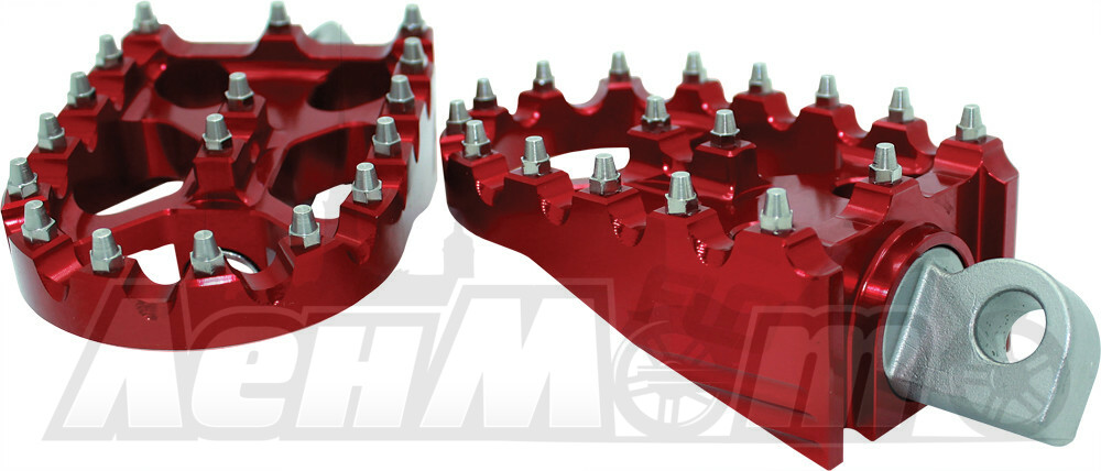 FPEG-800R FLO MOTORSPORTS Подножки (MOTO SYTLE FOOTPEG SET RED 2"X3.125")  122-8062 Western Power Sports купить