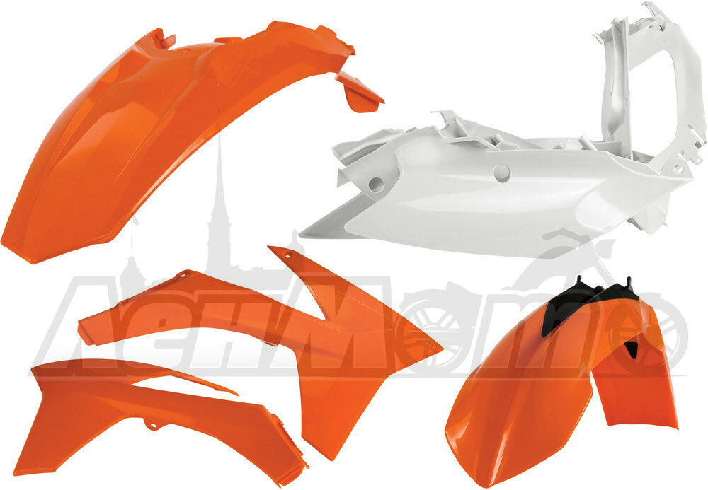 2250393593 ACERBIS Комплект пластика (PLASTIC KIT ORANGE)  22503-93593 Western Power Sports купить