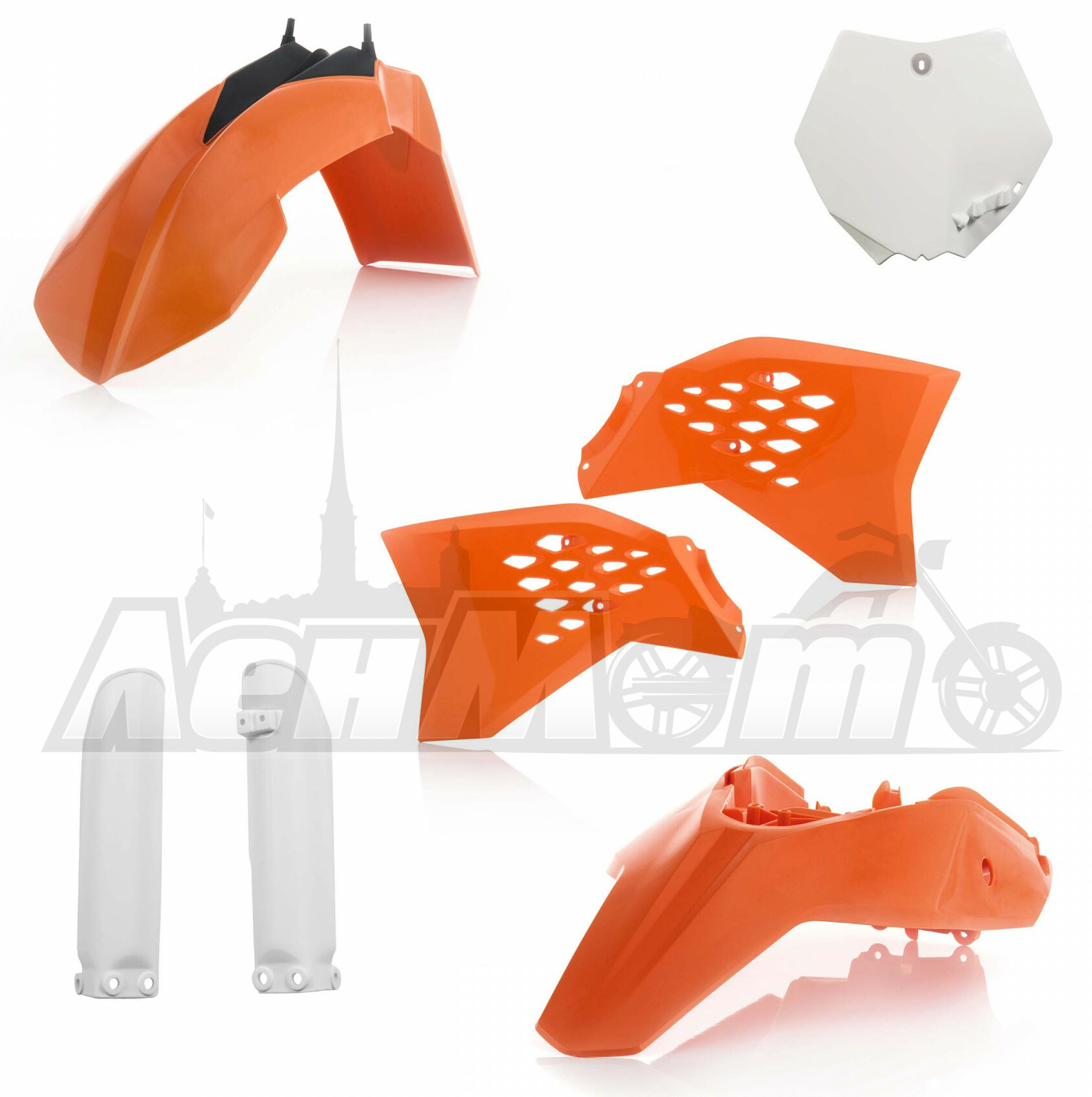 2320853914 ACERBIS Полный комплект пластика (FULL PLASTIC KIT ORANGE)  23208-53914 Western Power Sports купить