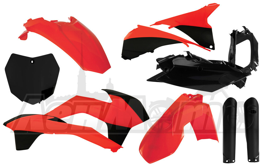 2403104892 ACERBIS Полный комплект пластика (FULL PLASTIC KIT (FLO. ORANGE/BLACK))  24031-04892 Western Power Sports купить