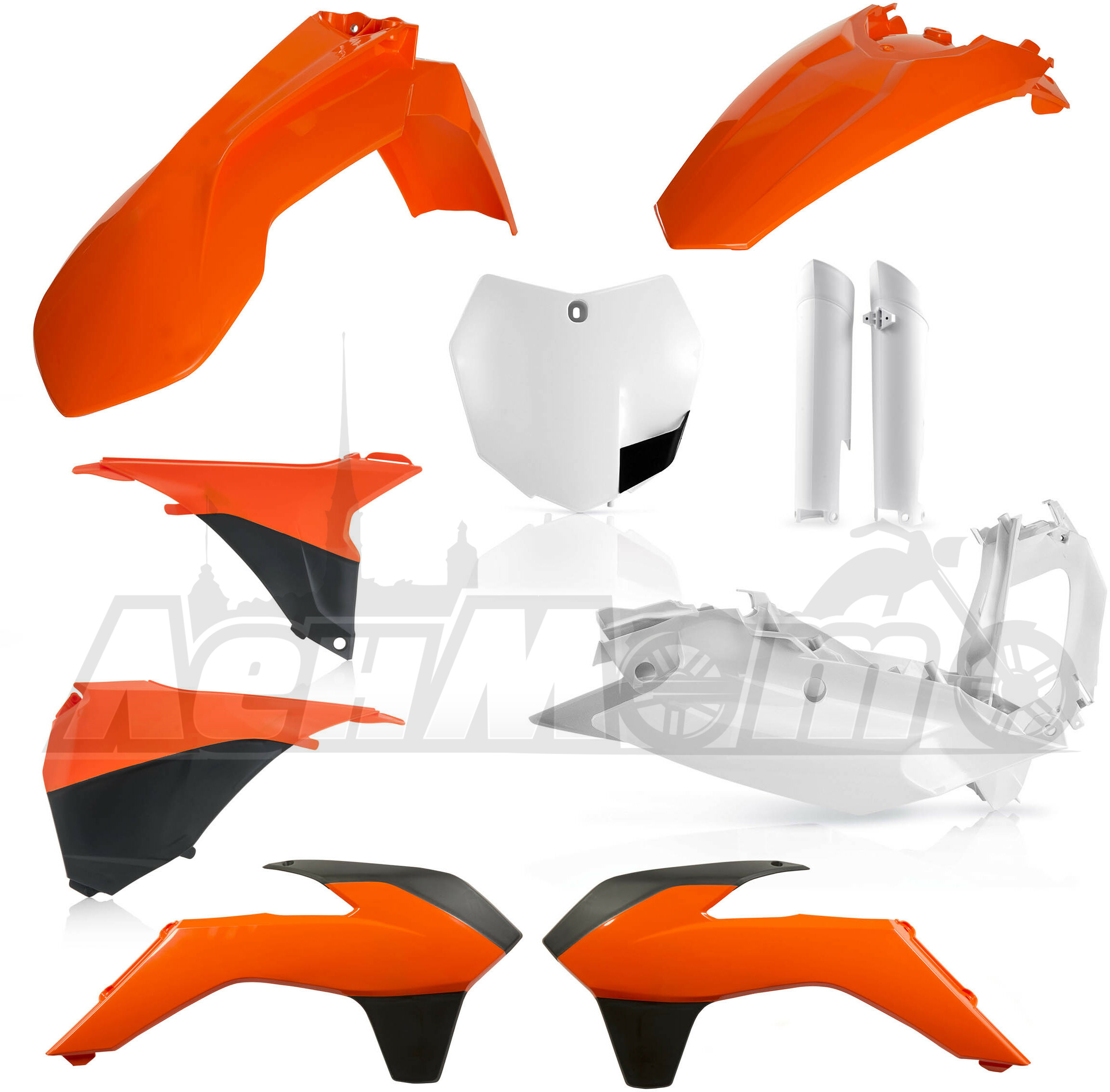 2449585226 ACERBIS Полный комплект пластика (FULL PLASTIC KIT ORANGE)  24495-85226 Western Power Sports купить