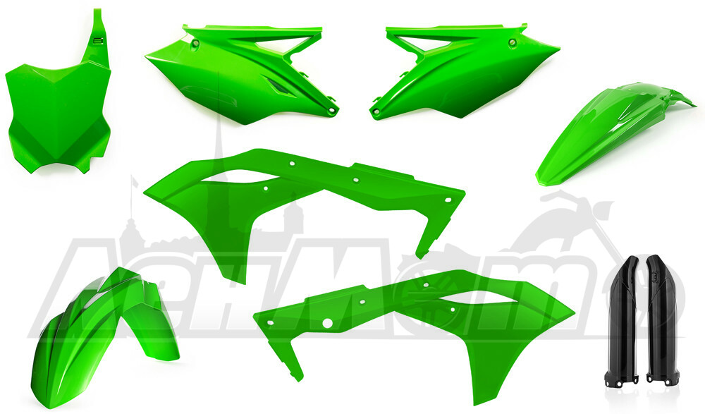 2630630235 ACERBIS Полный комплект пластика (FULL PLASTIC KIT FLUORESCENT GREEN)  26306-30235 Western Power Sports купить