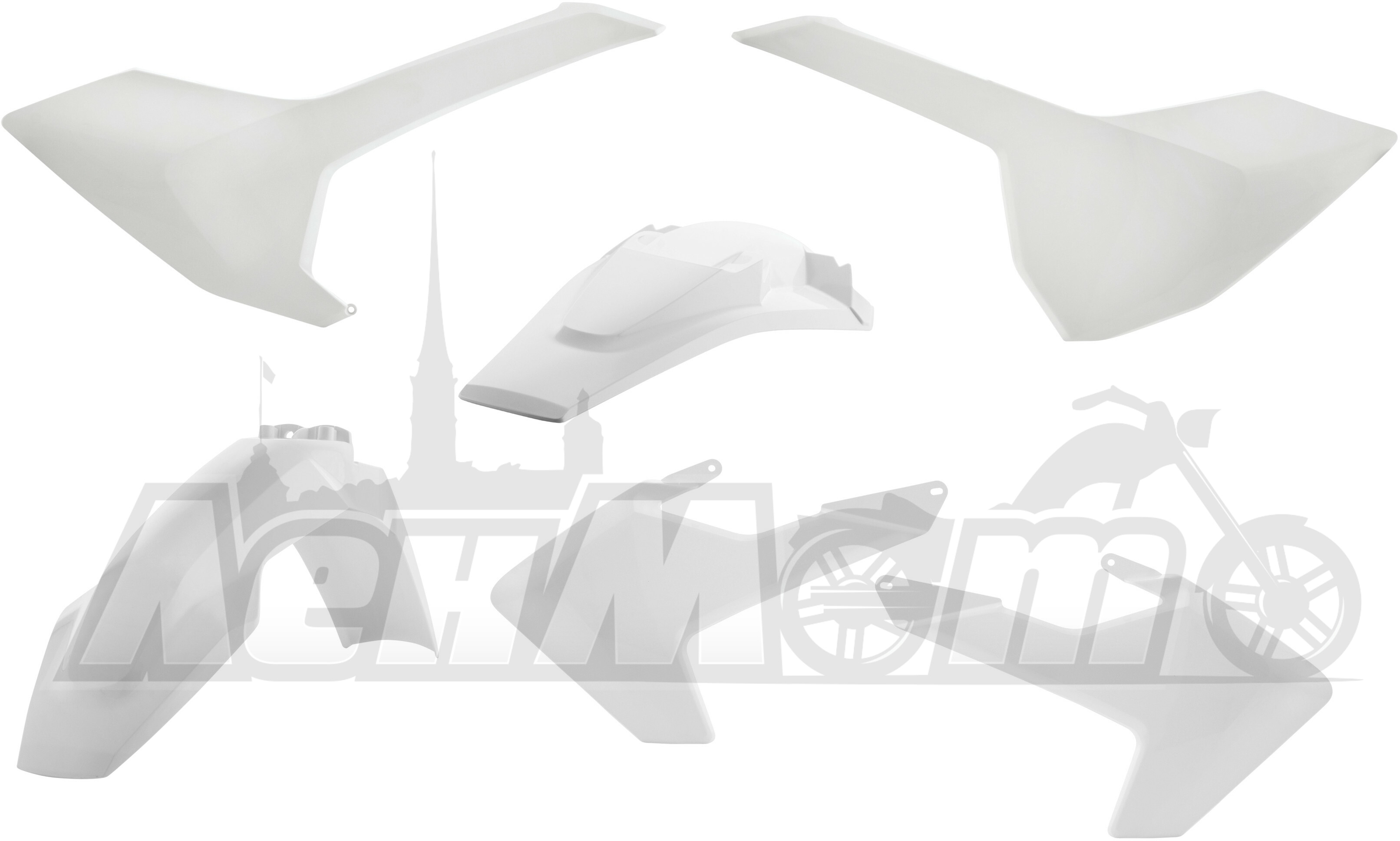 2634020002 ACERBIS Комплект пластика (PLASTIC KIT WHITE)  26340-20002 Western Power Sports купить