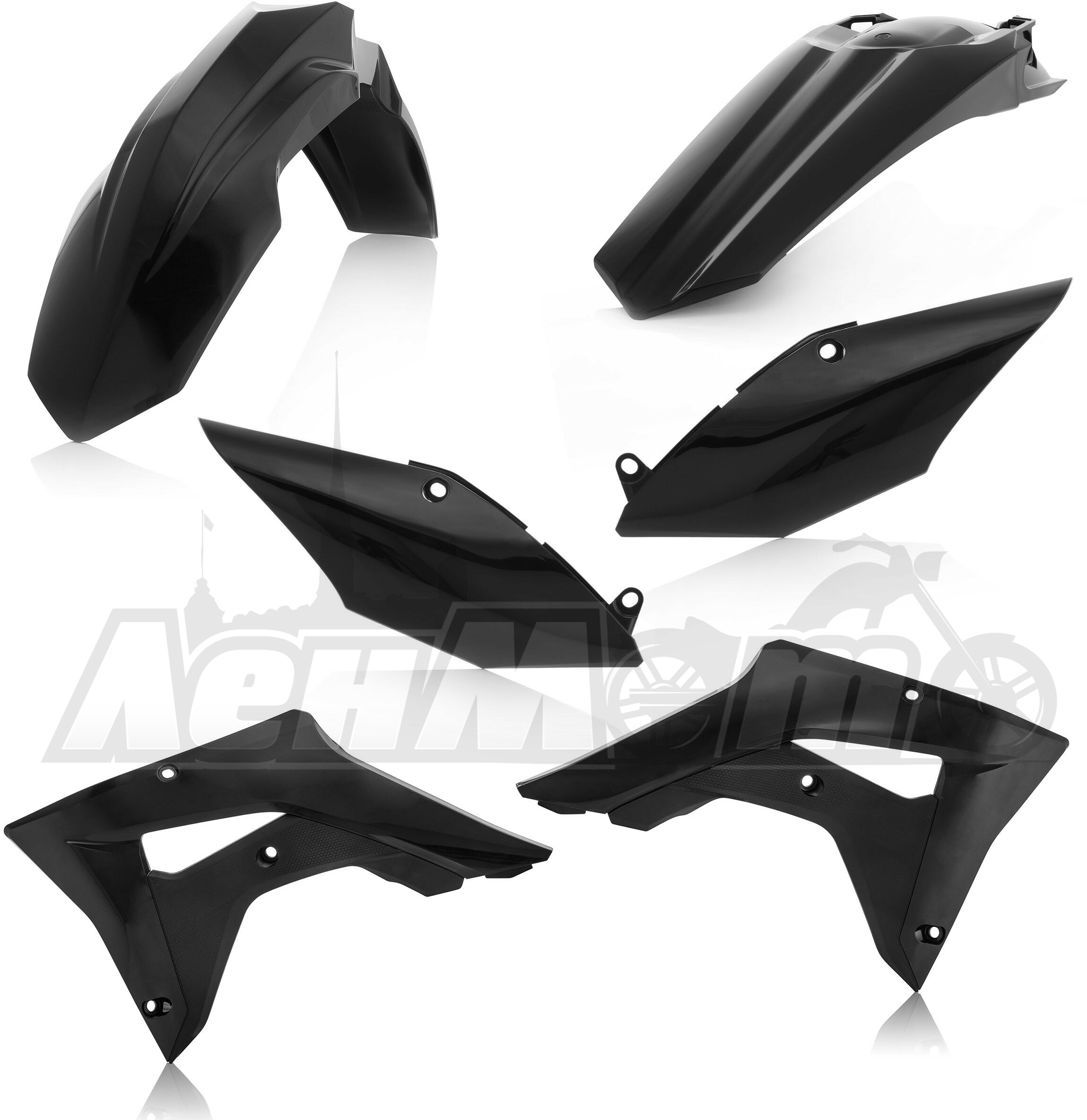 2645460001 ACERBIS Комплект пластика (PLASTIC KIT BLACK)  26454-60001 Western Power Sports купить