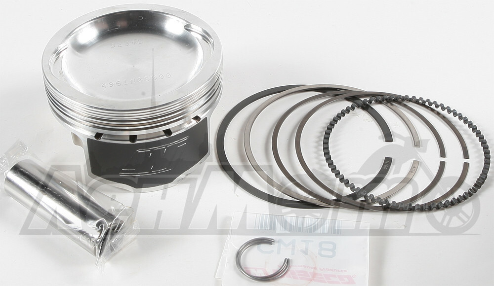 4961M08000 WISECO Поршень с кольцами, пальцем и стопорными колечками (WISECO PISTON KIT 2.00) купить