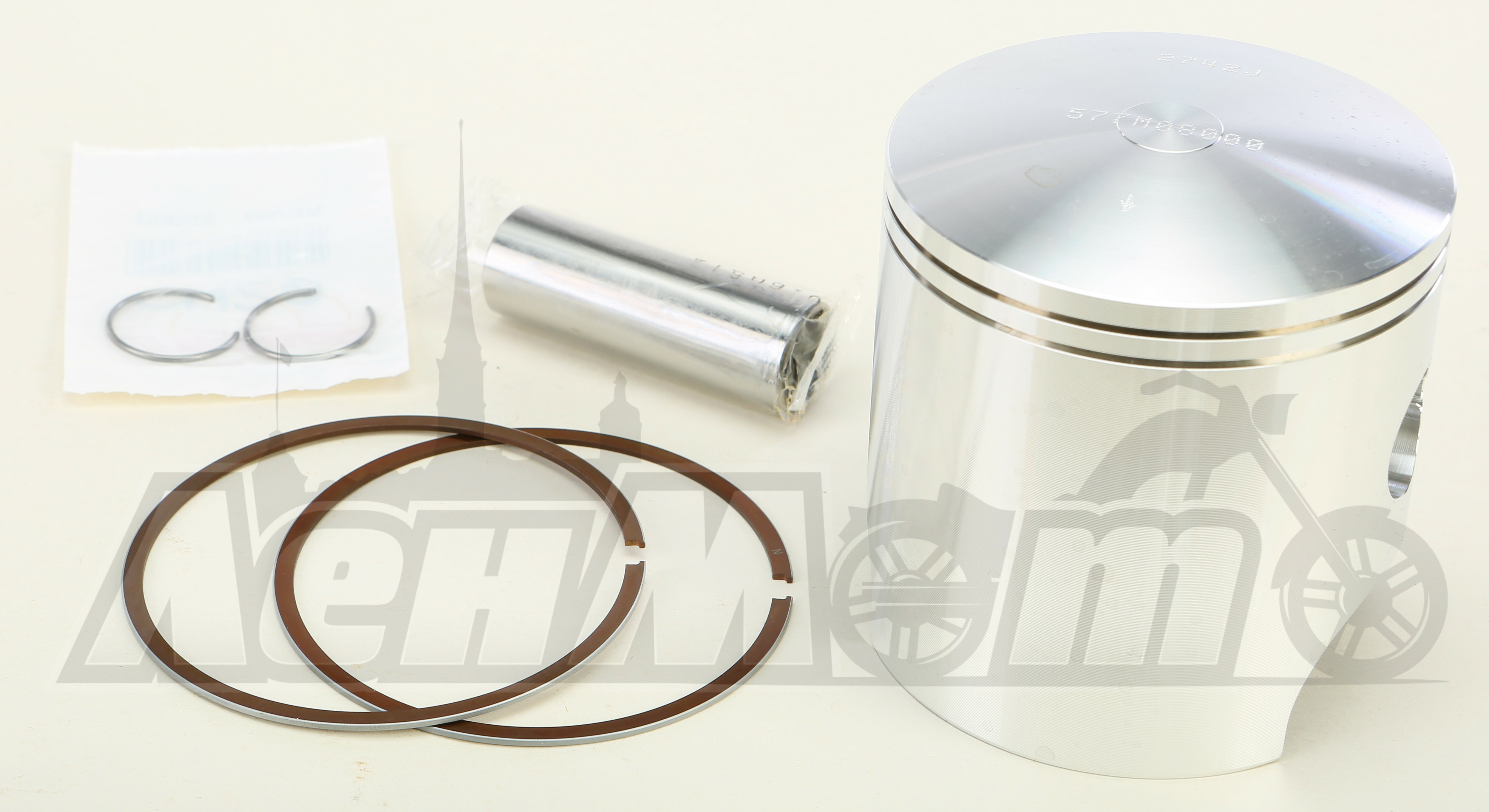 577M08000 WISECO Поршень с кольцами, пальцем и стопорными колечками (ATV WISECO PISTON STANDARD) купить