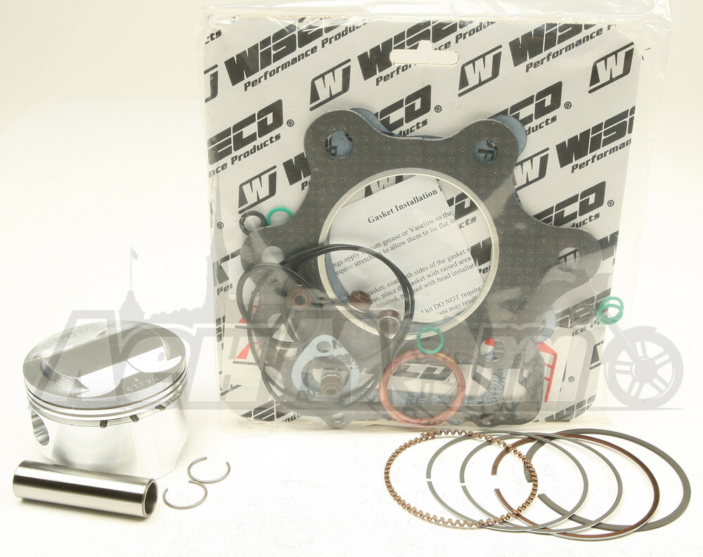 PK1027 WISECO Поршневой комплект и набор прокладок верхней части двигателя (TOP END KIT 4 VALVE 74.50/+0.50 11:1 HON) Western Power Sports купить