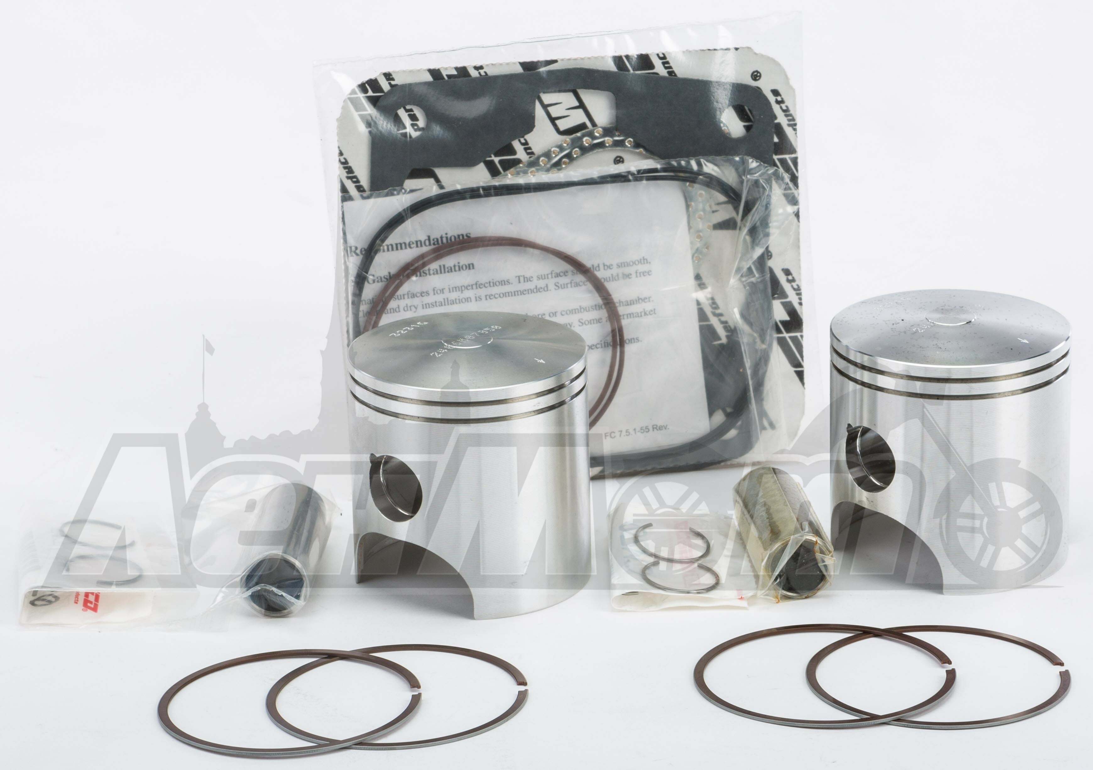 SK1281 WISECO Поршневой комплект и набор прокладок верхней части двигателя (WISECO PISTON KIT - POLARIS) купить