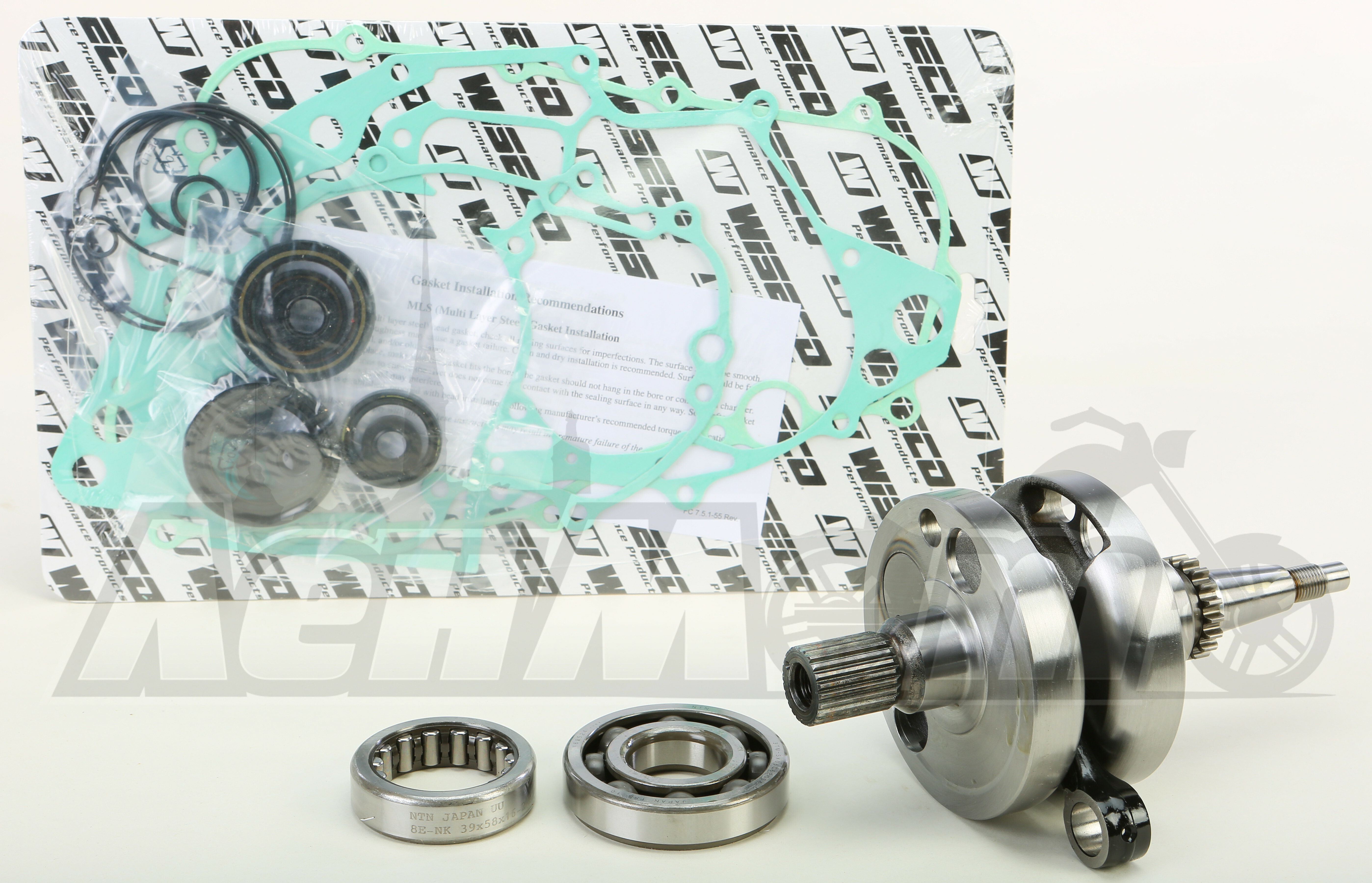 WPC159 WISECO Коленвал и набор прокладок нижней части двигателя (WISECO CRANKSHAFT KIT HON CRF250R '04-09) купить