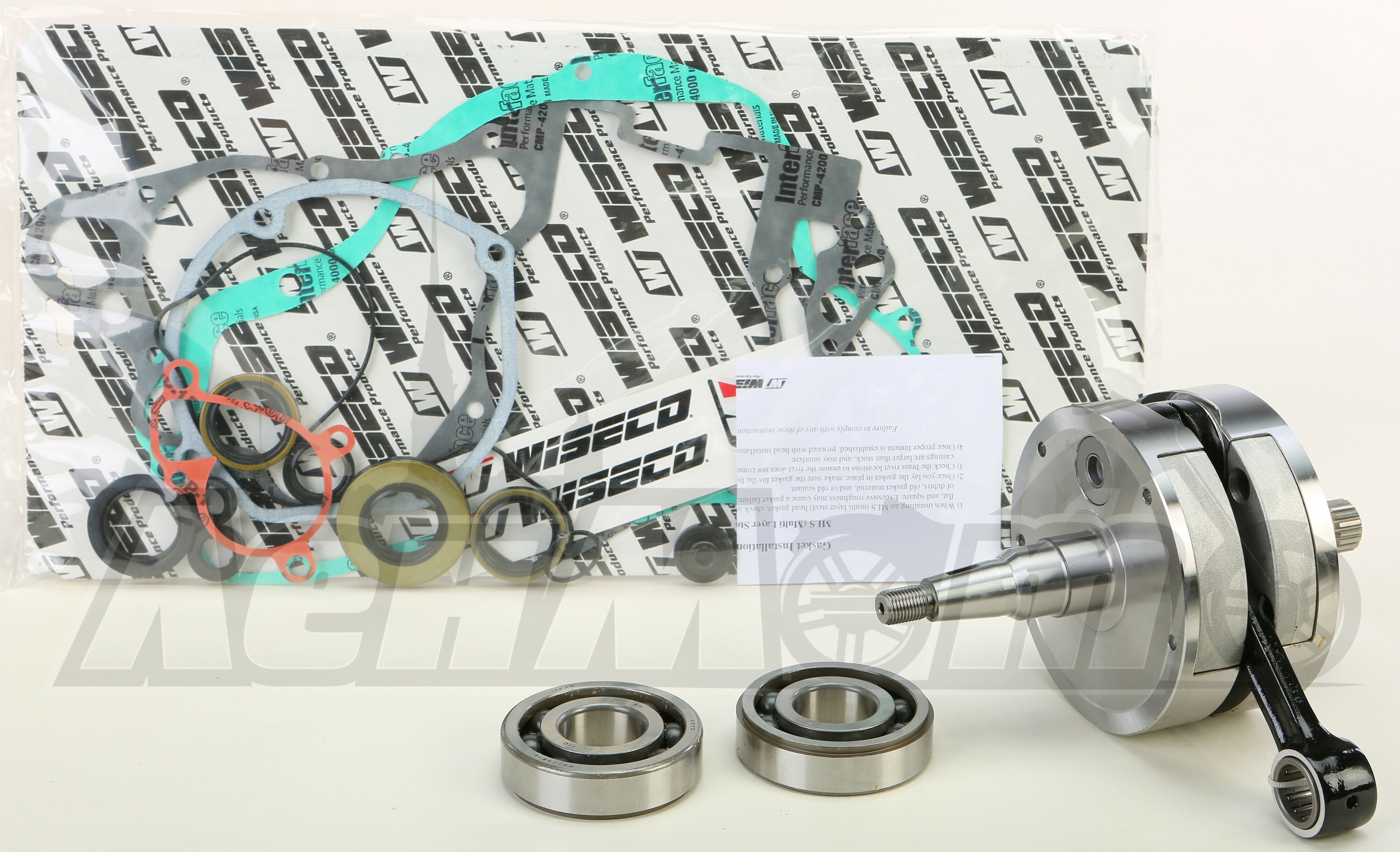 WPC165B WISECO Коленвал и набор прокладок нижней части двигателя (CRANKSHAFT ASSEMBLY - 05-07 SUZ RM250 US) купить