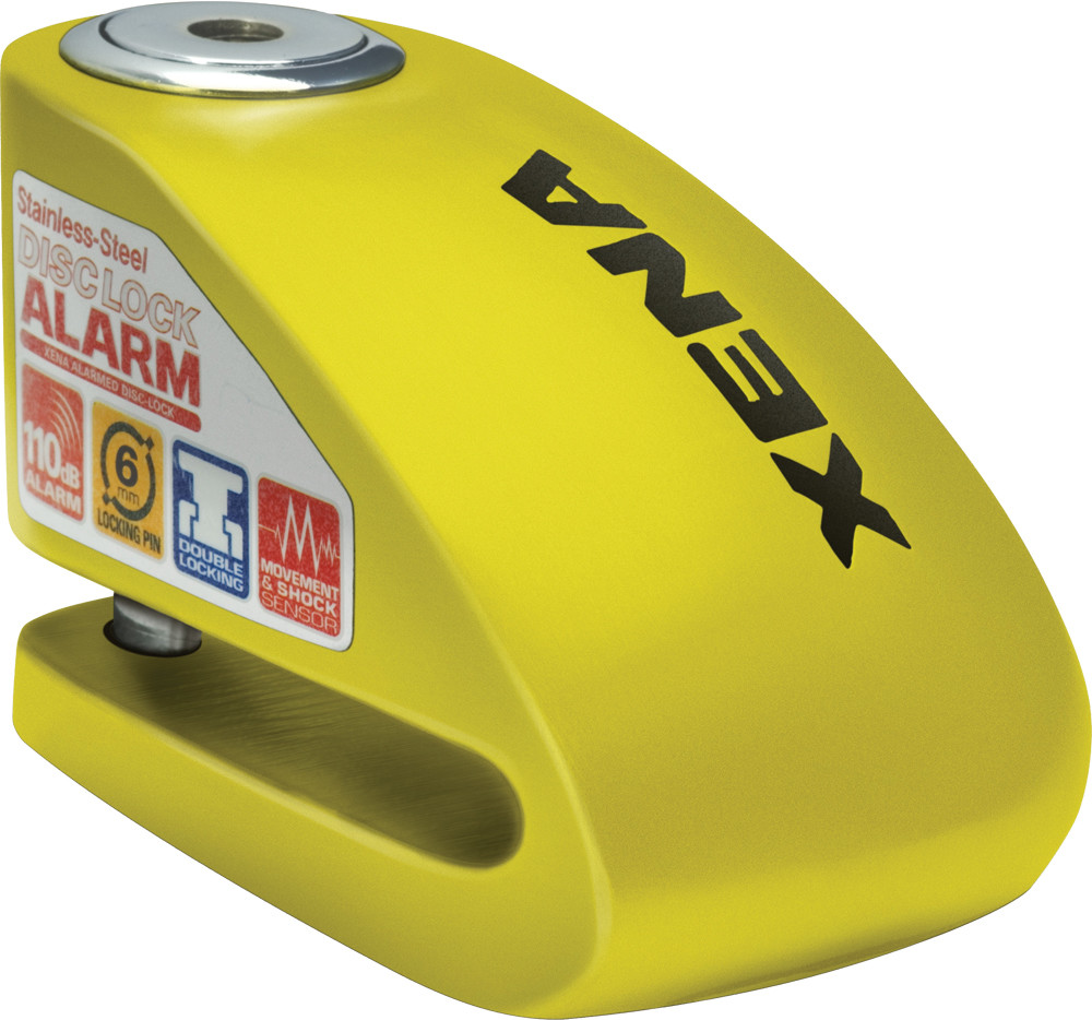 XX10-Y XENA Противоугонный замок на тормозной диск (XX10 ALARM DISC LOCK 3.3" X 2.4" (YELLOW))  56-9668 Western Power Sports купить