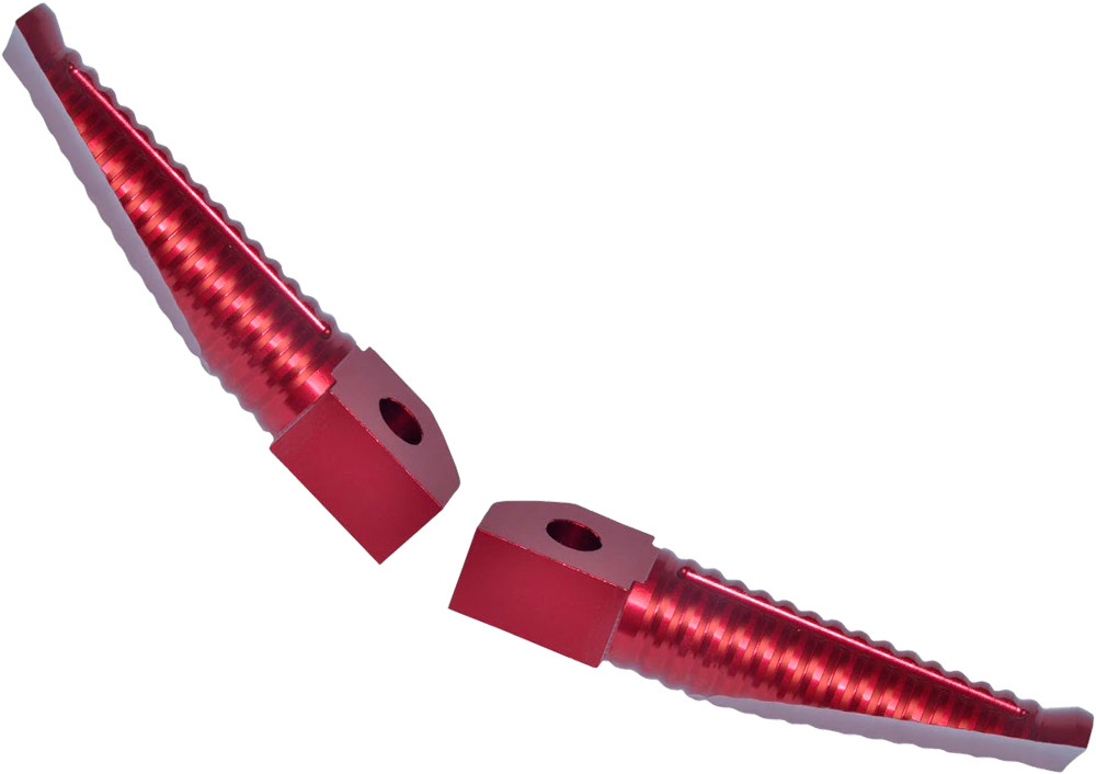 A4342R YANA SHIKI Подножки (BILLET ALUMINUM FOOTPEGS RED ANODIZED)  621-0166R Western Power Sports купить