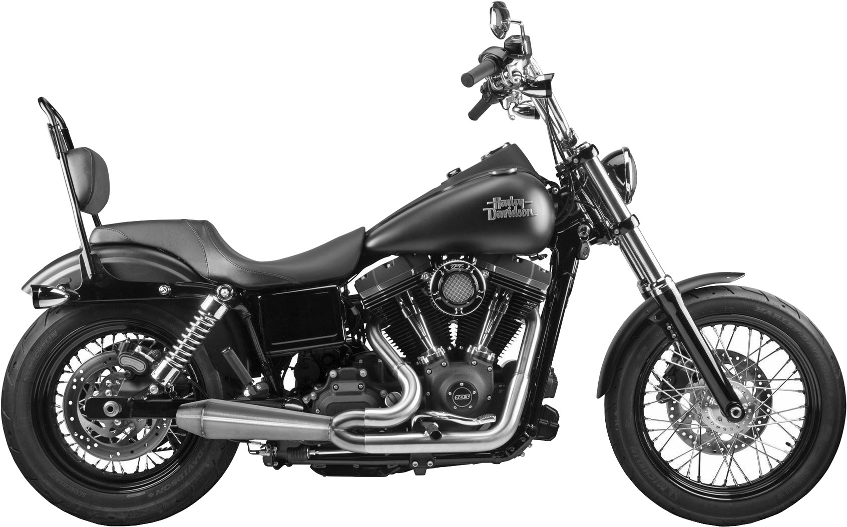 Harley Davidson Dyna посадка