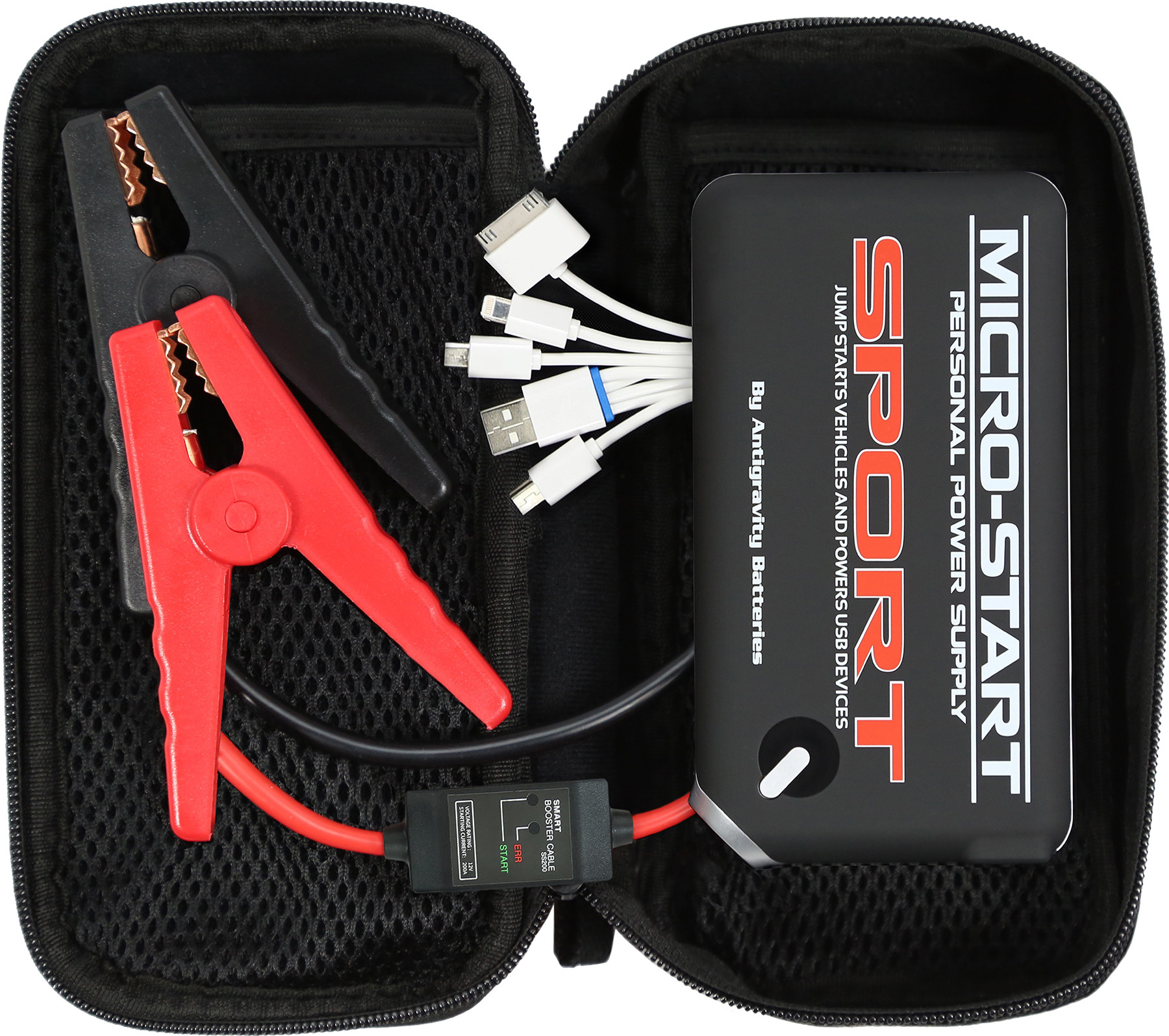 Jump Starter. REDVOLT Micro Batteries. Sport start.